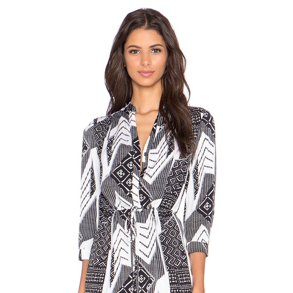 Diane von Furstenberg Freya Dress in Ethnic Collage